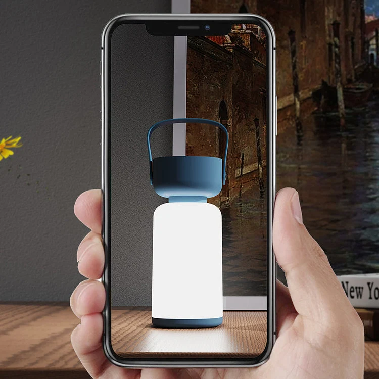 Draagbare LED Tafellamp Cilinder – Waterdicht Modern Design Oplaadbaar USB | Sansoti