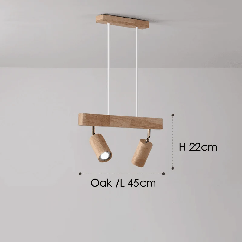 Modulaire Houten Plafondlamp met Verstelbaar Licht – Scandinavisch Design | Sansoti