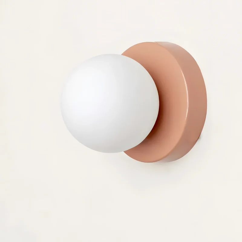 Scandinavische Wandlamp met Glazen Kap – Minimalistische Verlichting voor Woonkamer, Slaapkamer & Gang | Sansoti