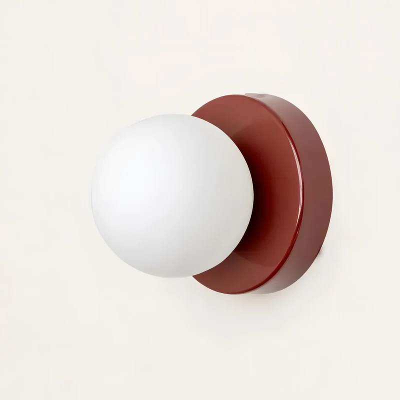Scandinavische Wandlamp met Glazen Kap – Minimalistische Verlichting voor Woonkamer, Slaapkamer & Gang | Sansoti