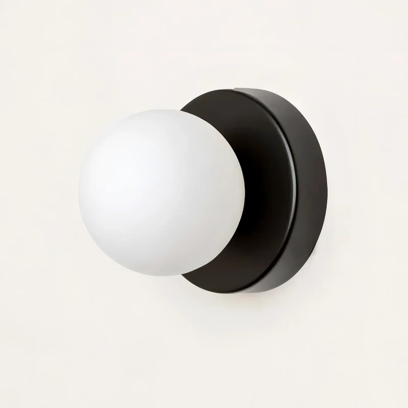 Scandinavische Wandlamp met Glazen Kap – Minimalistische Verlichting voor Woonkamer, Slaapkamer & Gang | Sansoti