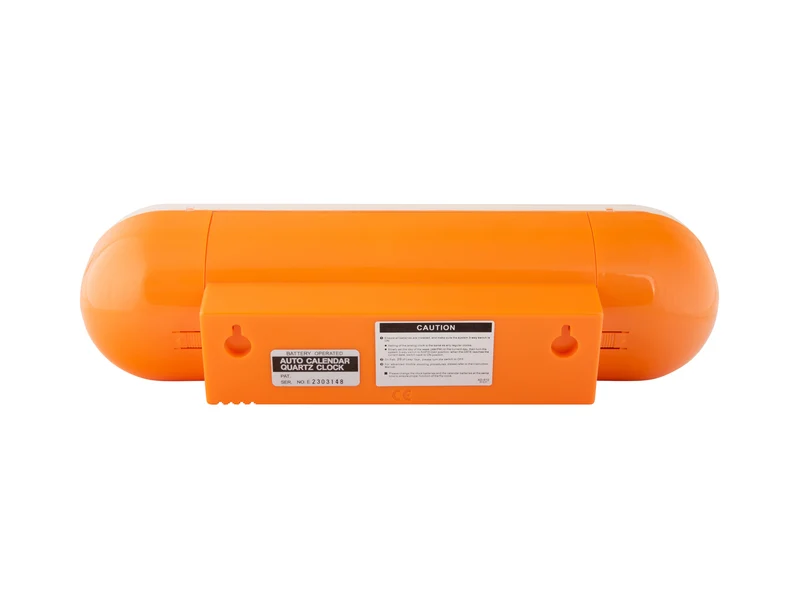 Karlsson Tube Flip KA6032OR Wanduhr Orange • Klappzahlen-Anzeige • Wand- und Tischnutzung
