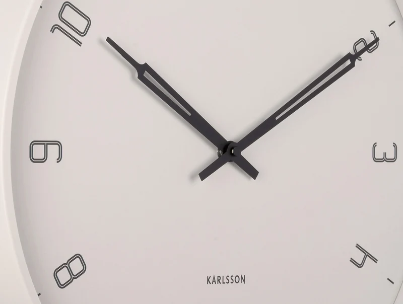 Karlsson Stark KA5950WG Wanduhr Warmgrau • Geräuschloses Sweep-Werk • Design by Boxtel & Buijs