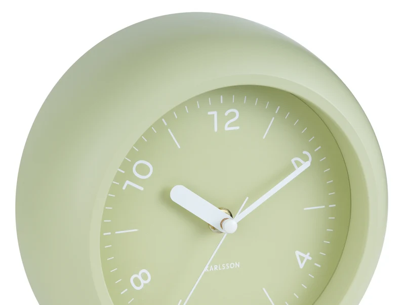 Karlsson Slope KA6047GR Wanduhr Teegrün • Geräuschloses Sweep-Uhrwerk • Verspieltes Design