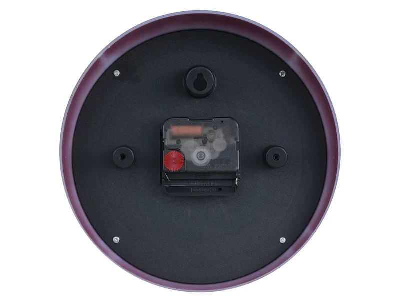 Karlsson Slope KA6047PU Wanduhr Dunkelmauve • Geräuschloses Sweep-Uhrwerk • Verspielte Schräg-Form