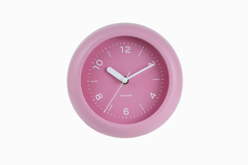 Karlsson Slope KA6047PI Wanduhr Rosé • Geräuschloses Sweep-Uhrwerk • Verspieltes Design