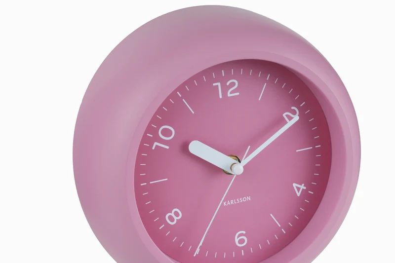Karlsson Slope KA6047PI Wanduhr Rosé • Geräuschloses Sweep-Uhrwerk • Verspieltes Design
