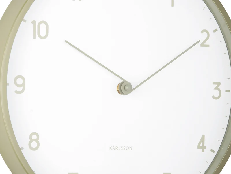 Karlsson Sencillez KA6057GR Wanduhr Teegrün • Geräuschloses Sweep-Uhrwerk • Minimalistisches Skandinavisches Design
