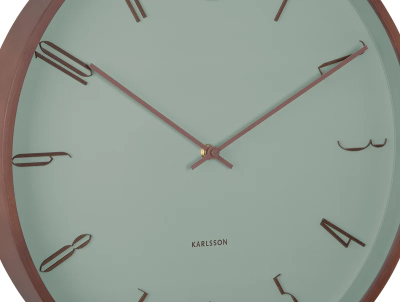 Karlsson Scandia KA6014GR Wanduhr Grayed Jade • Sweep-Uhrwerk • Skandinavisches Design