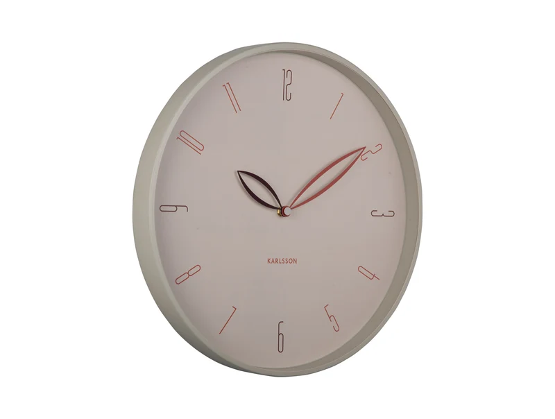Karlsson Petals KA6012WG Wanduhr Warmgrau • Sweep-Uhrwerk • Designer-Duo Boxtel & Buijs