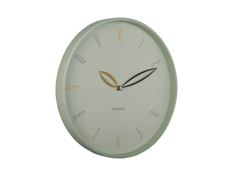 Karlsson Petals KA6012GR Wanduhr Grayed Jade • Geräuschloses Sweep-Uhrwerk • Design von Boxtel & Buijs