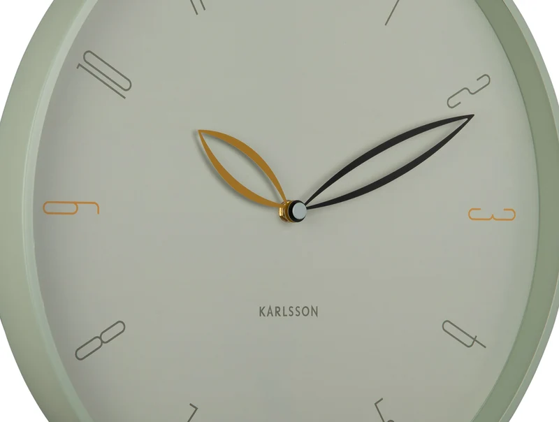 Karlsson Petals KA6012GR Wanduhr Grayed Jade • Geräuschloses Sweep-Uhrwerk • Design von Boxtel & Buijs