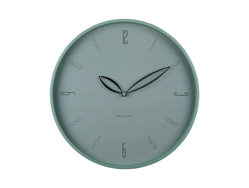 Karlsson Petals KA6012BL Wanduhr Misty Blue • Lautloses Sweep-Uhrwerk • Design von Boxtel & Buijs