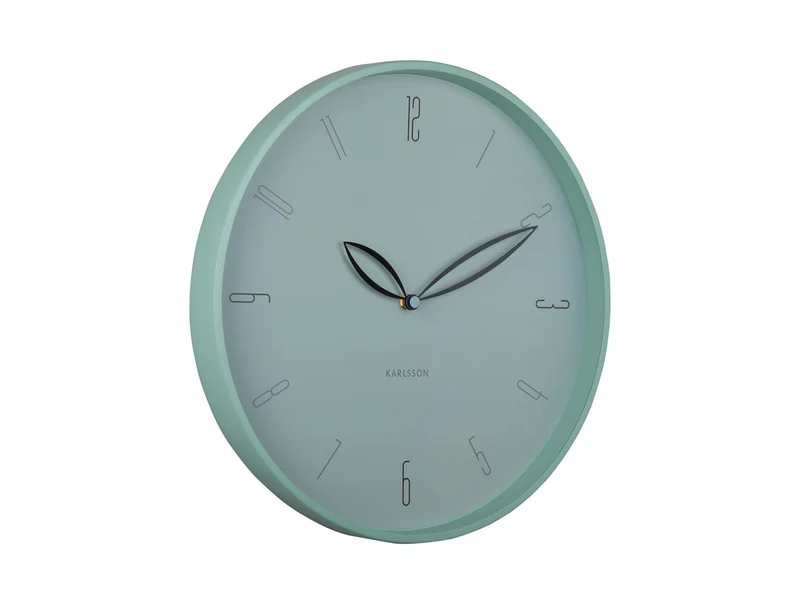 Karlsson Petals KA6012BL Wanduhr Misty Blue • Lautloses Sweep-Uhrwerk • Design von Boxtel & Buijs