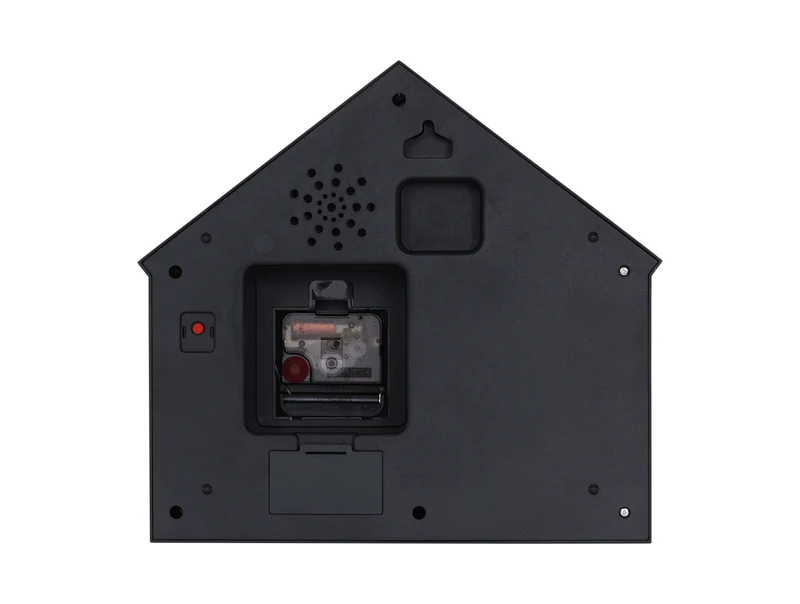 Karlsson Peeking Doggy KA6097BK Wanduhr Schwarz • Stündliches Hundegebell • Geräuschlosem Sweep-Uhrwerk