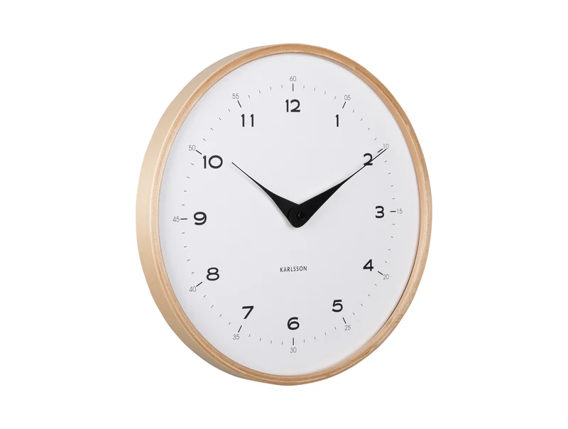 Karlsson Osado Dome KA5995WH Wanduhr Weiß • Sweep-Uhrwerk • 12/24-Stunden-Anzeige