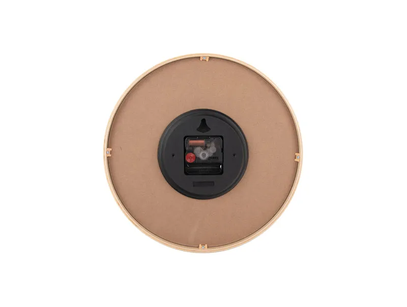 Karlsson Osado Dome KA5995BK Wanduhr Schwarzes Holz • Sweep-Uhrwerk • 12h/24h-Anzeige
