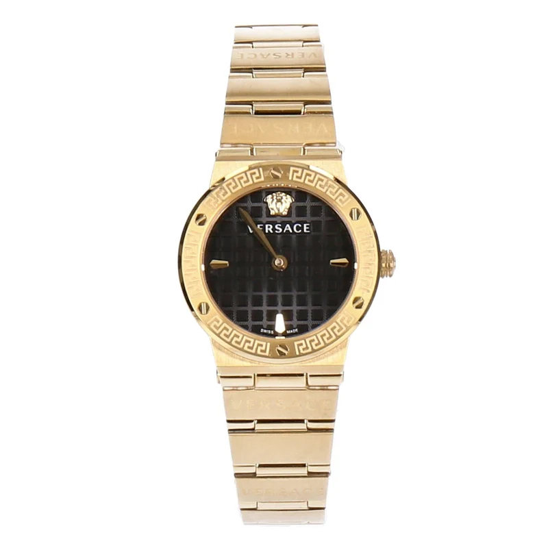 Versace Damen Armbanduhr GRECA Logo Mini goldfarben