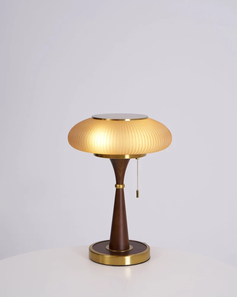 Tafellamp met Paddenstoelkap – Vintage Designverlichting voor Bureaus en Nachtkastjes | Sansoti