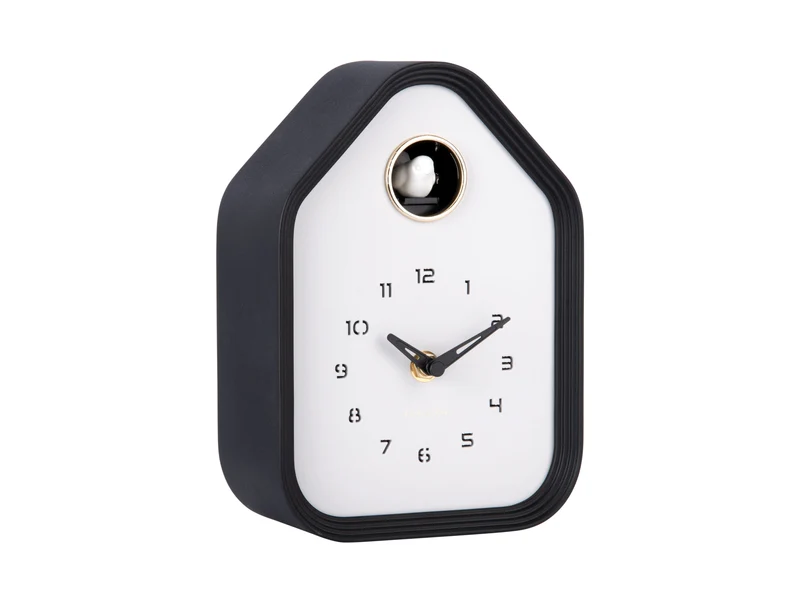 Karlsson Reina Cuckoo KA6121BK Wanduhr Schwarz • Kuckucksruf • Tisch- und Wanduhr