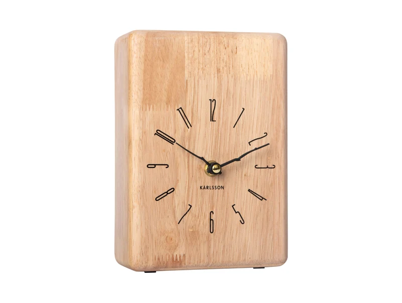 Karlsson Rama Cuckoo KA6125WD Wanduhr Helles Holz • Kuckucksgeräusch zur vollen Stunde • Wand- und Tischnutzung