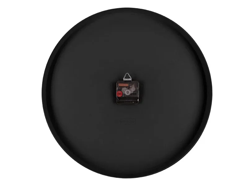 Karlsson On The Edge KA5311BK Wanduhr Schwarz • Geräuschloses Quarzwerk • Chromfarbene Zeiger