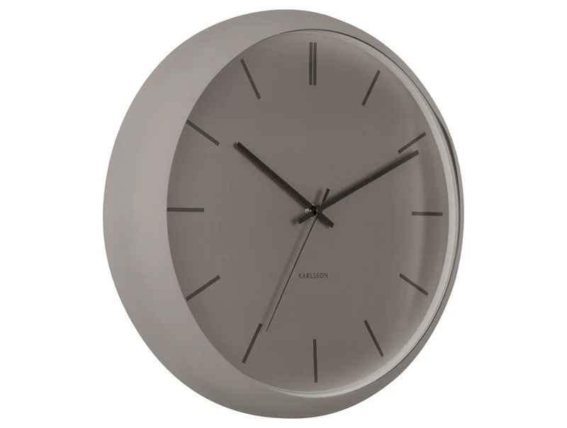 Karlsson Nirvana Globe KA5859GY Wanduhr Dunkelgrau • Geräuschloses Sweep-Uhrwerk • Industrielles Design