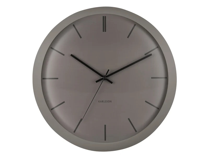 Karlsson Nirvana Globe KA5859GY Wanduhr Dunkelgrau • Geräuschloses Sweep-Uhrwerk • Industrielles Design