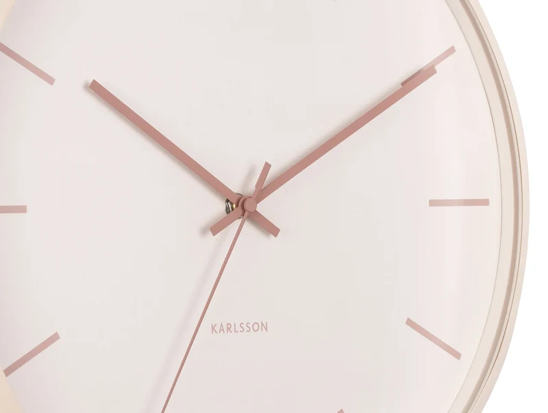 Karlsson Nirvana Globe KA5859SB Wanduhr Sandbraun • Geräuschloses Sweep-Uhrwerk • Industrielles Design