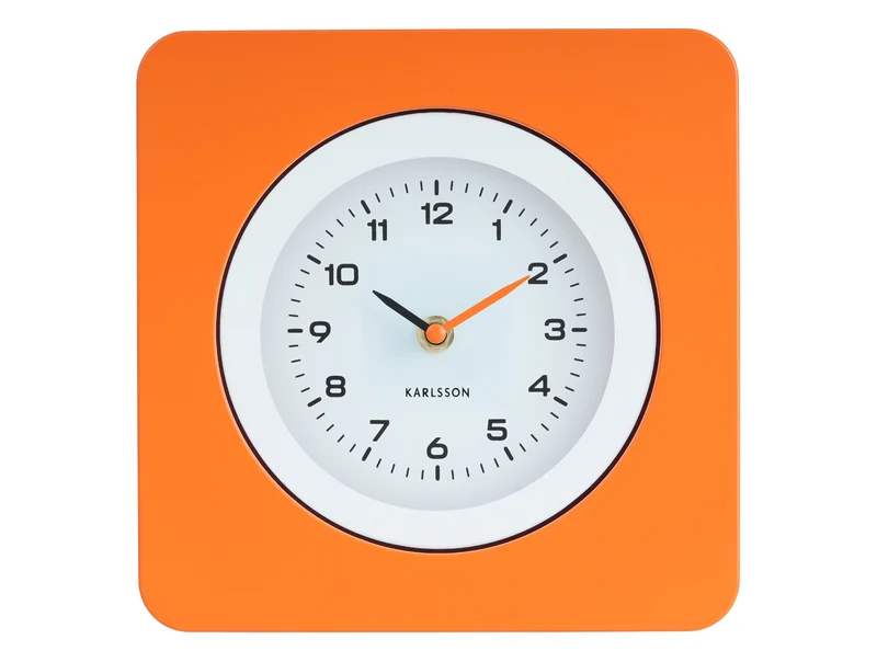 Karlsson New Vintage KA6050OR Wanduhr Orange • Geräuschloses Sweep-Uhrwerk • Retro-Design