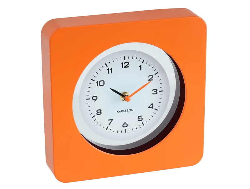 Karlsson New Vintage KA6050OR Wanduhr Orange • Geräuschloses Sweep-Uhrwerk • Retro-Design