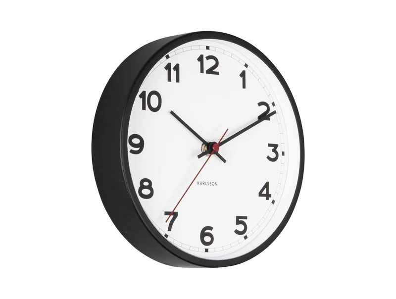 Karlsson New Classic Small KA5846WH Wanduhr Weiß • Geräuschloses Sweep-Uhrwerk • Zeitloses Design