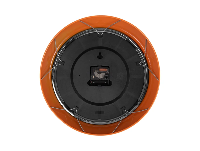 Karlsson Modern Retro KA6006OR Wanduhr Leuchtorange • Geräuschloses Sweep-Uhrwerk • Design von Armando Breeveld