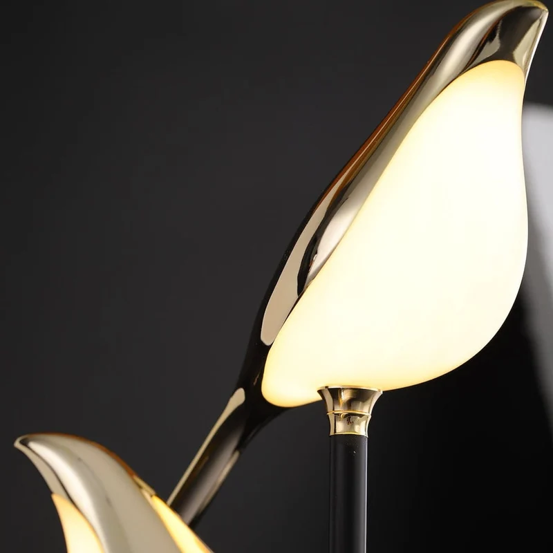 Gouden Vogel Tafellamp LED Scandinavisch Design Warm Wit Sfeerverlichting Woonkamer Slaapkamer Decoratief | Sansoti