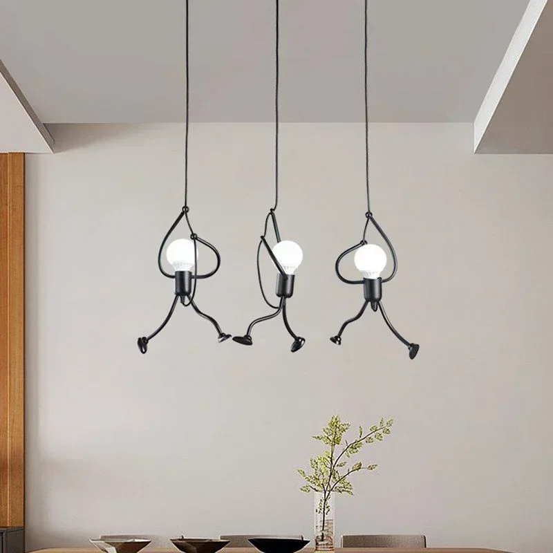 Unieke Wandlamp Klimmende Man — Industrieel Design Sculptuur — Scandinavische Wand Verlichting | Sansoti