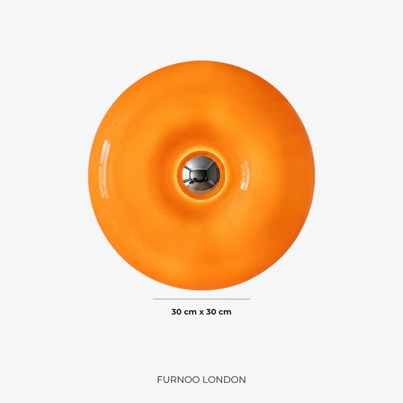 NARA Sculptural Donut Lamp met 3 Kleurtemperaturen – Dimbare Glazen Tafellamp Bauhaus Design Touch Control Wandmonteerbaar Ambient Lighting | Sansoti