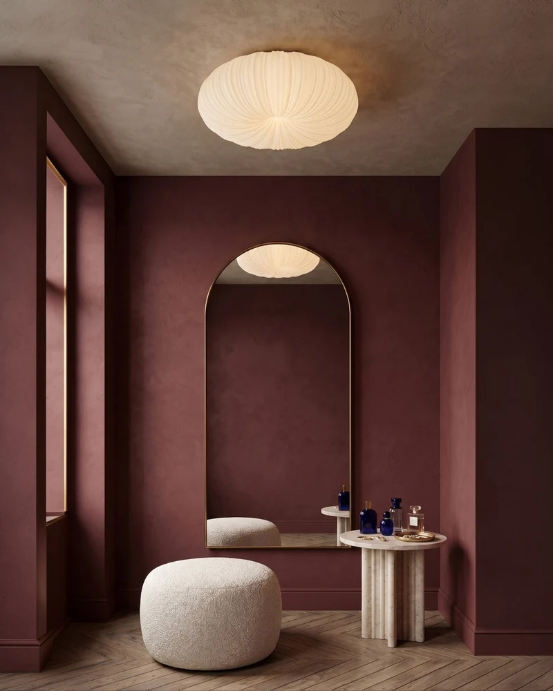 Plafondlamp Iris Scandinavisch Dimbaar Metaal & Acryl met Afstandsbediening voor Moderne Woonruimtes Slaapkamer Eetkamer Sfeerverlichting | Sansoti