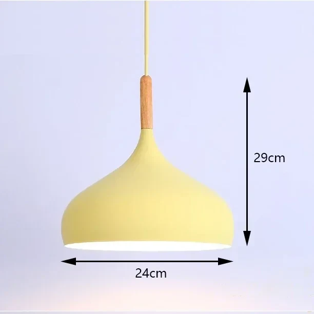 Aluminium hanglamp met E27 fitting in 8 moderne kleuren | Sansoti