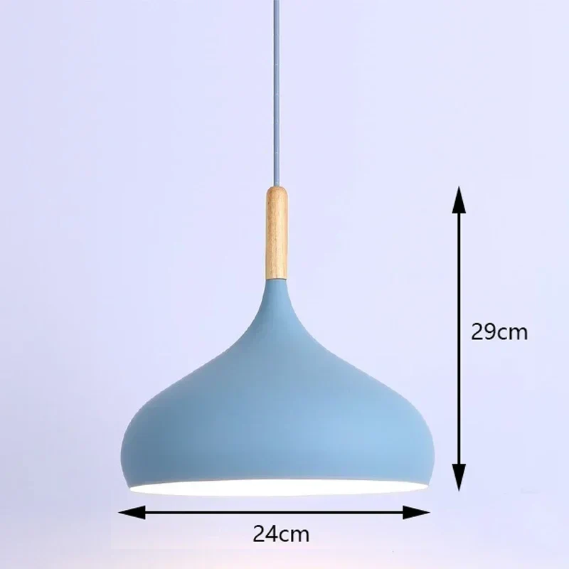 Aluminium hanglamp met E27 fitting in 8 moderne kleuren | Sansoti