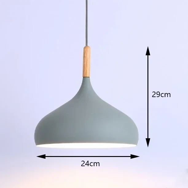 Aluminium hanglamp met E27 fitting in 8 moderne kleuren | Sansoti