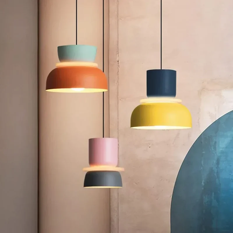 Acryl Hanglamp Nyra Meerkleurig Lampenkap Bolvorm Met E27 Fitting Drie Verlichtingsmodi | Sansoti