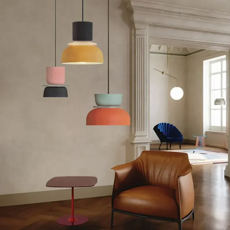 Acryl Hanglamp Nyra Meerkleurig Lampenkap Bolvorm Met E27 Fitting Drie Verlichtingsmodi | Sansoti