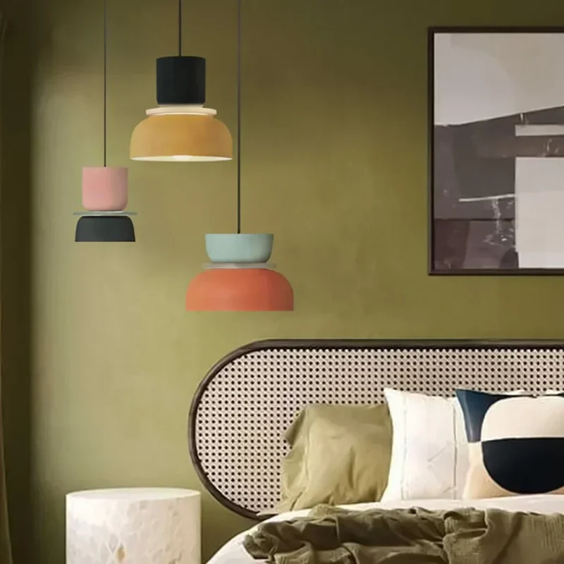 Acryl Hanglamp Nyra Meerkleurig Lampenkap Bolvorm Met E27 Fitting Drie Verlichtingsmodi | Sansoti