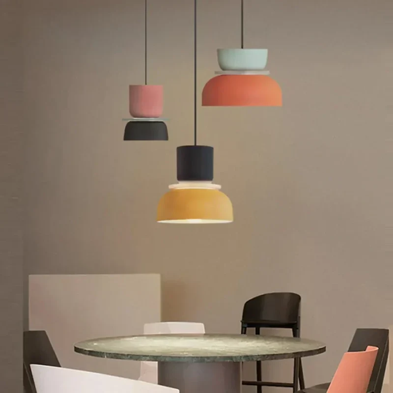 Acryl Hanglamp Nyra Meerkleurig Lampenkap Bolvorm Met E27 Fitting Drie Verlichtingsmodi | Sansoti