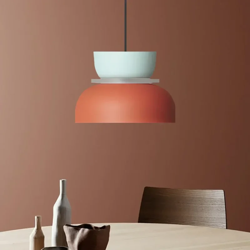 Acryl Hanglamp Nyra Meerkleurig Lampenkap Bolvorm Met E27 Fitting Drie Verlichtingsmodi | Sansoti