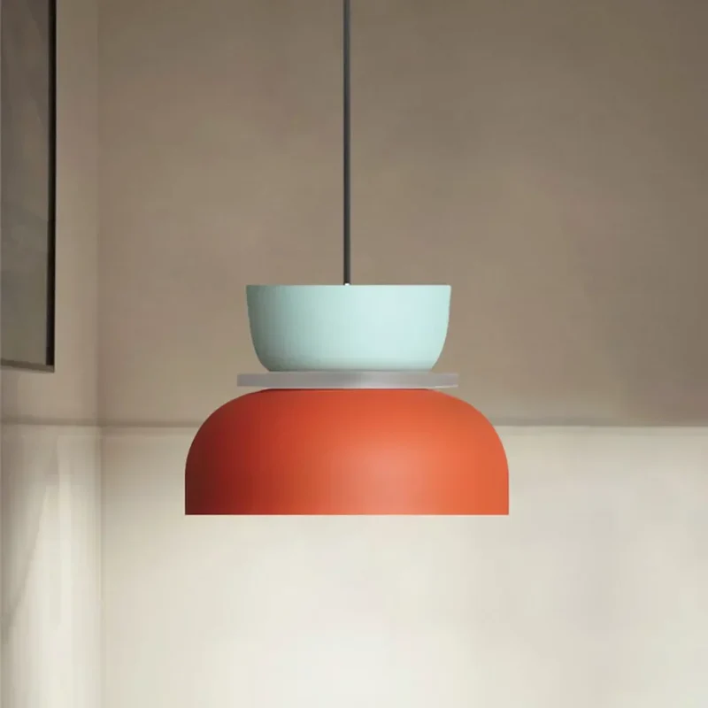 Acryl Hanglamp Nyra Meerkleurig Lampenkap Bolvorm Met E27 Fitting Drie Verlichtingsmodi | Sansoti
