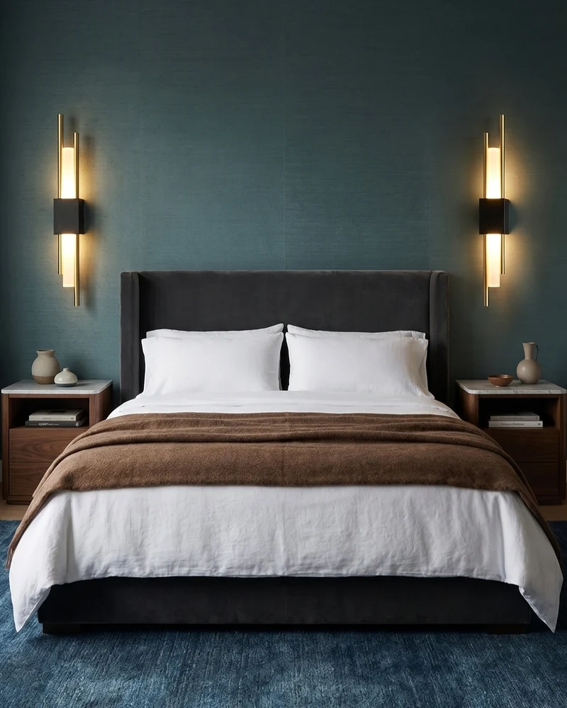 Scandinavische Minimalistische Wandlamp – Modern Verticaal Design met Gerichte LED-Verlichting – Zwart Goud | Sansoti