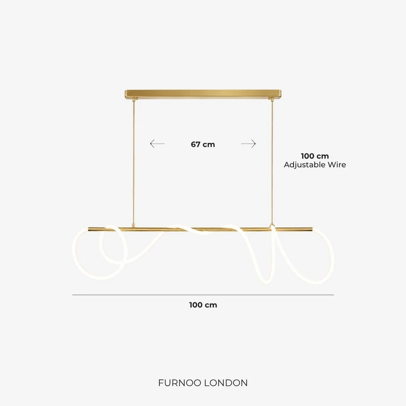 LED-design hanglamp met metalen koordstructuur zwart satijn 100 cm dimbaar warm wit modern interieur eetkamer keukeneiland | Sansoti