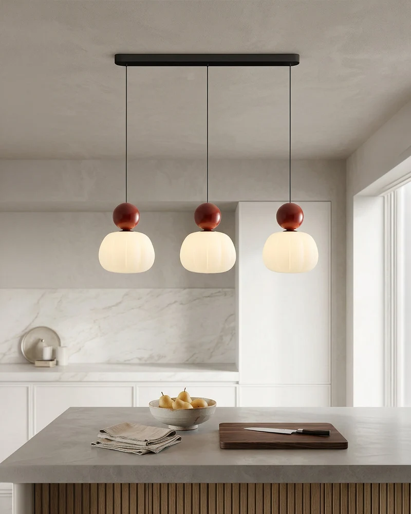 Geometrische Hanglamp Bauhaus Design Metaal Glas E27 – 1 of 3 Lichtpunten Dimbaar Sfeerverlichting | Sansoti