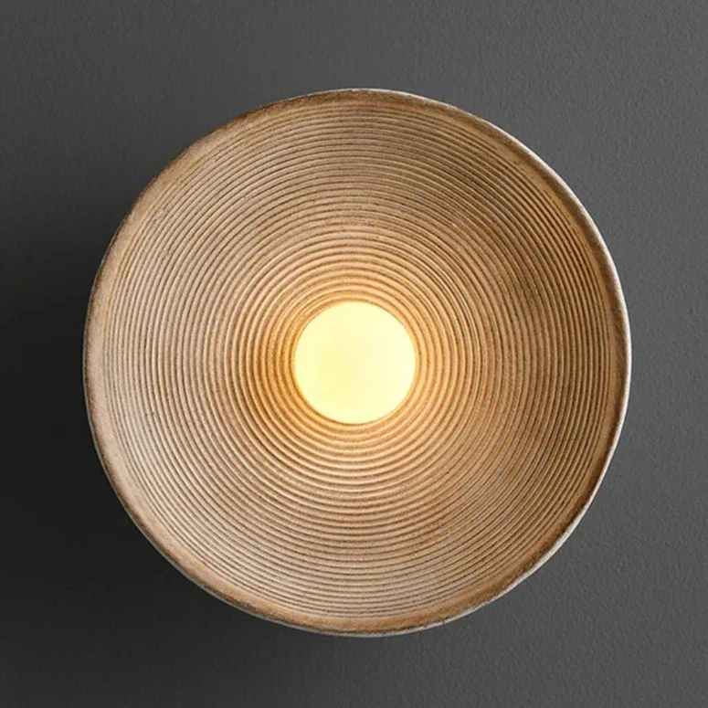 Moderne Scandinavische Wandlamp met Houtlook en Zacht Licht – Klein 20 cm of Groot 27 cm – Warm Wit Koel Wit of Dimbaar | Sansoti